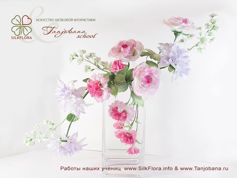 Букет «Розовая весна» Надежды Деминой