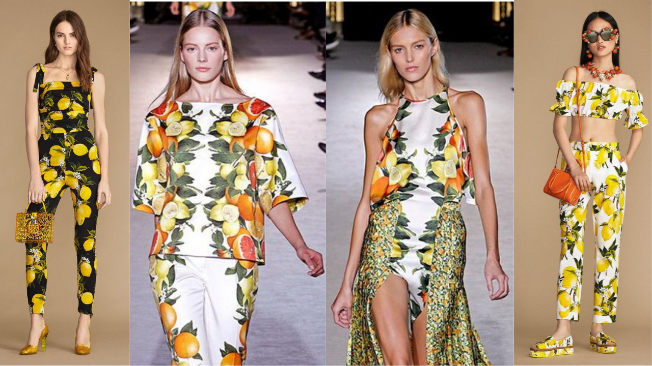 Коллекция Dolce & Gabbana с фруктовыми мотивами