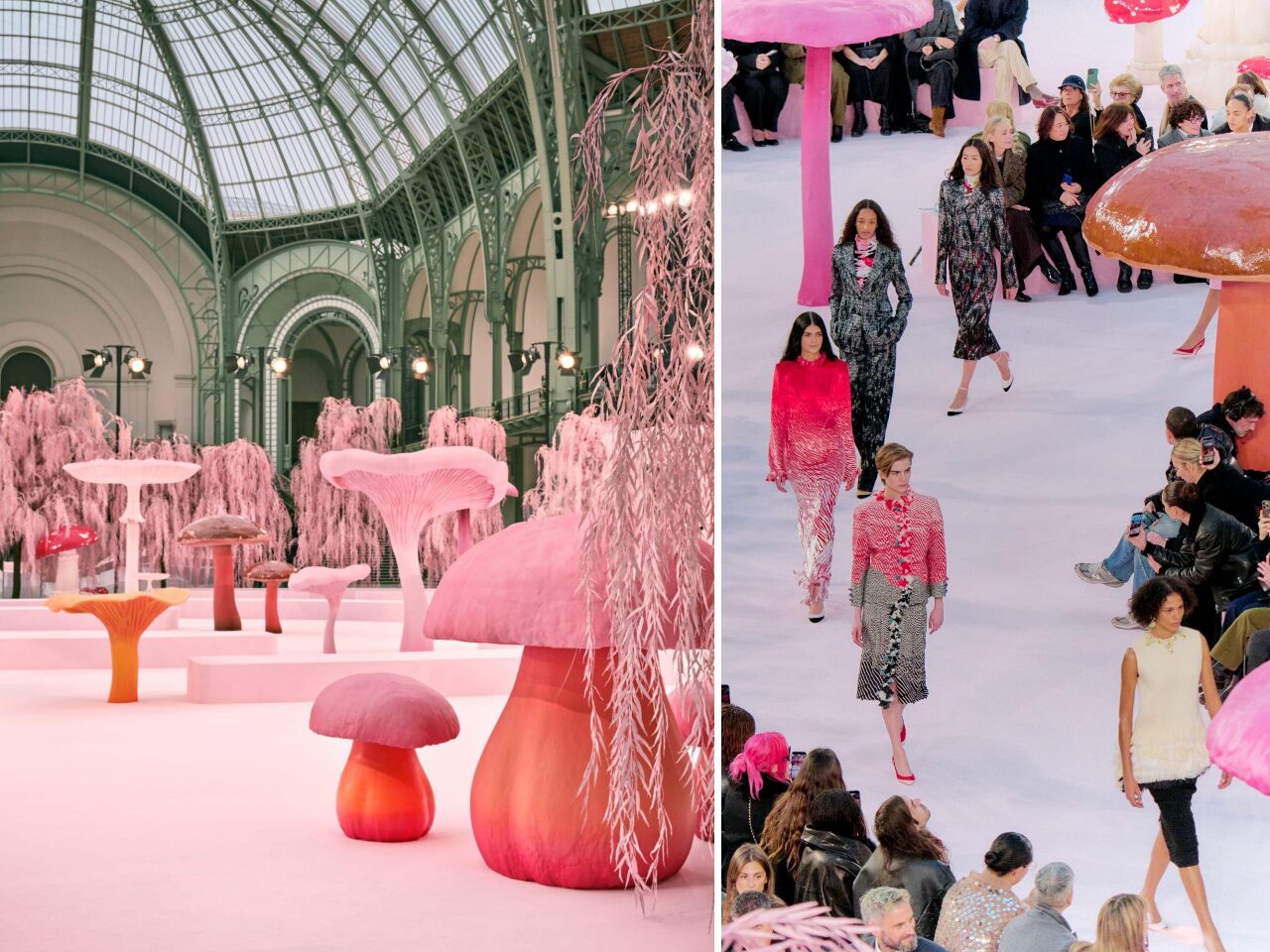 Chanel Haute Couture весна-лето 2026 Матьё Блази грибы Grand Palais
