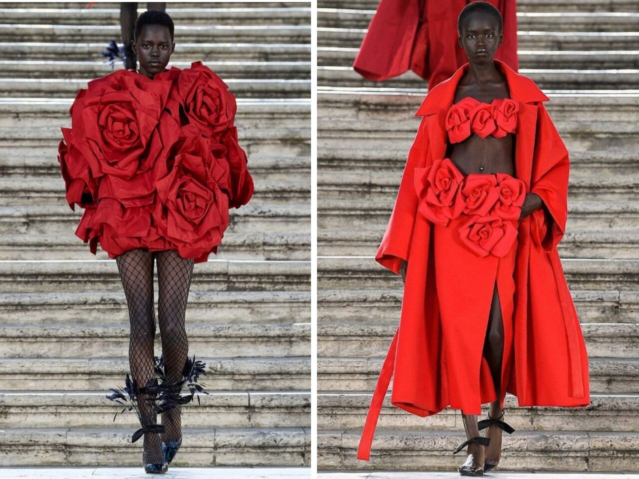 Истоия, форма, цвет и фактура в нарядах от Валентино