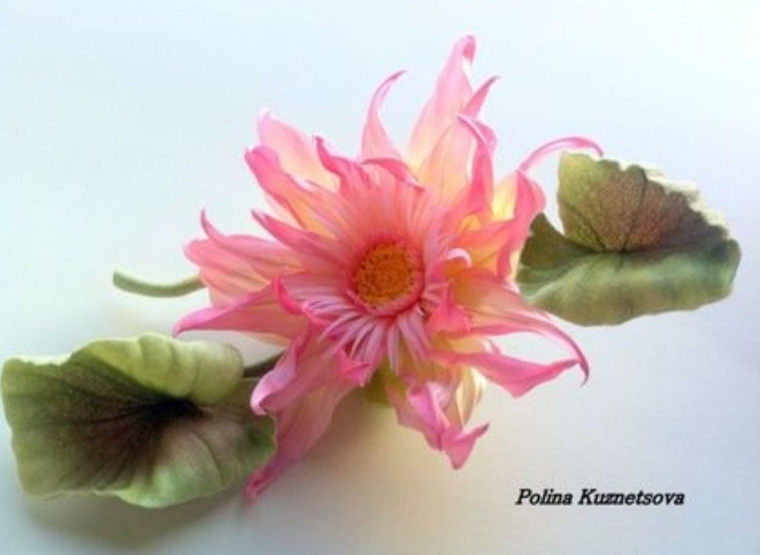 Лотос из шёлка от Полины Кузнецовой - клуб SilkFlora