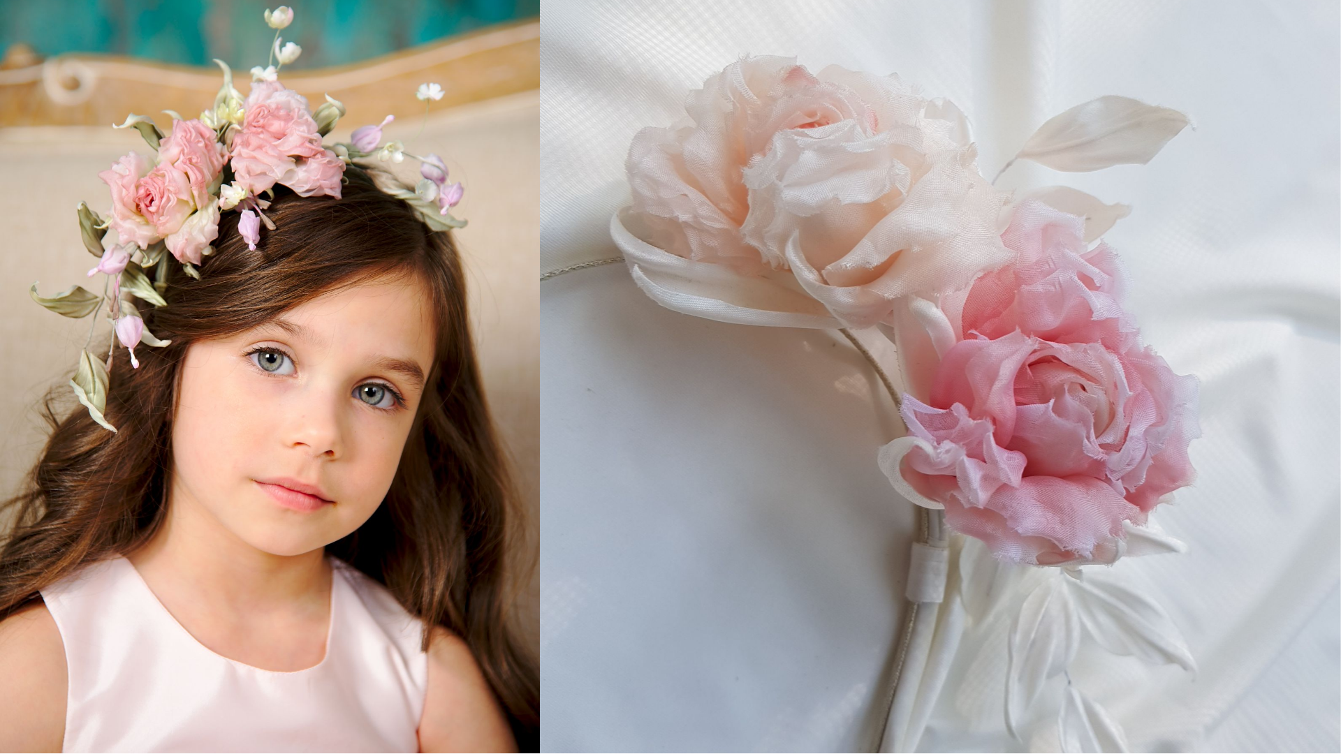 Розочки Анжи из эксцельсиора и атлас