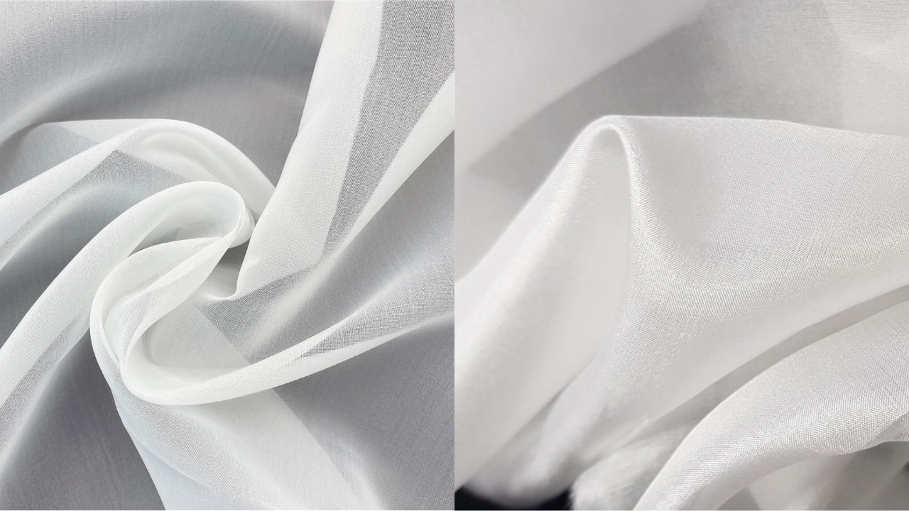 Ткани для шёлковой флористики органза и эксцельсиор