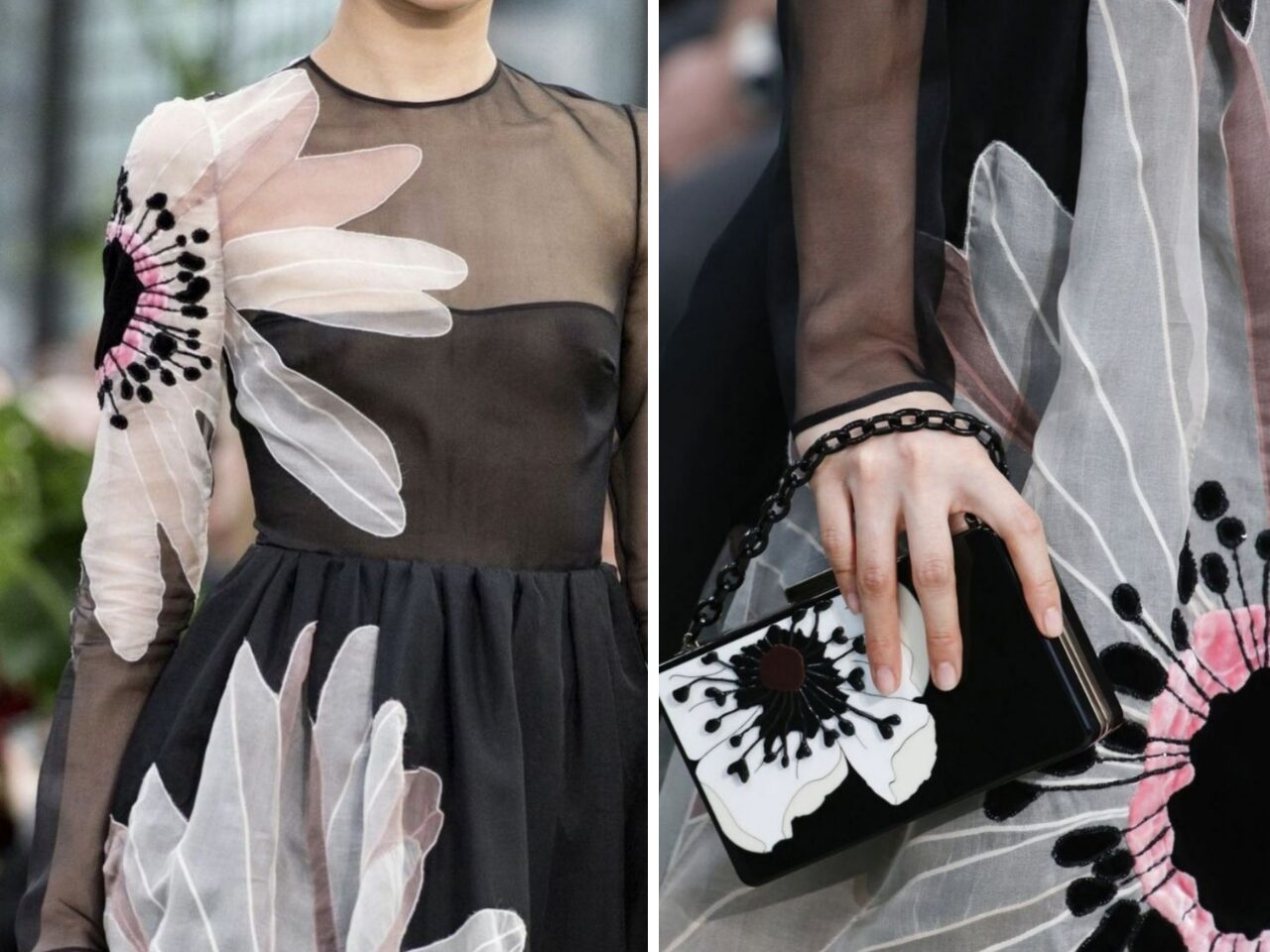 Цветы с вышивкой от Valentino