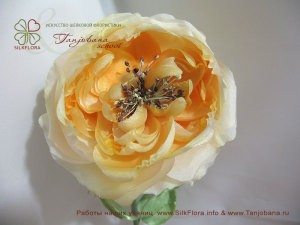 цветок из шелка роза Colett