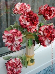 Цветок из шелка Роза Фея
