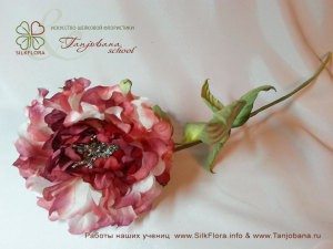 цветок из шелка роза фея