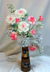 silk-flowers-suhoparova-margarita-10 Ученическая работа Маргариты Сухопаровой