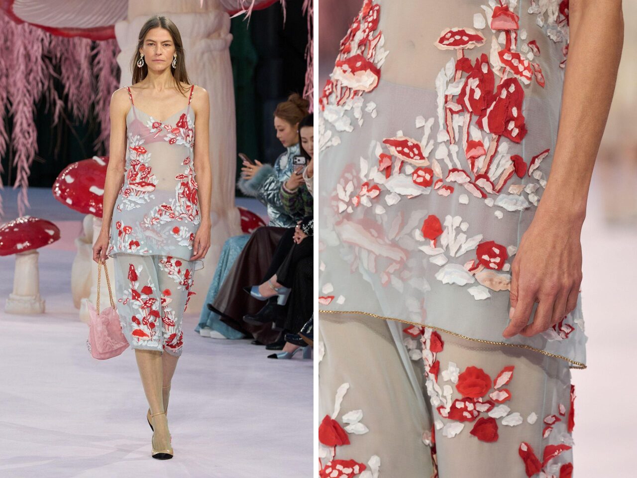 вышитые грибы Chanel Haute Couture 2026 Матьё Блази